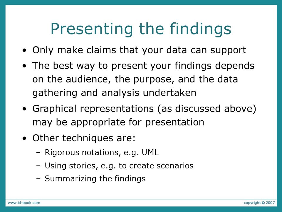 what is data presentation